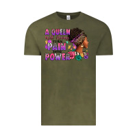 Vintage Olive A queen will always turn pain into power Vintage Tee - RanaPortraitStore