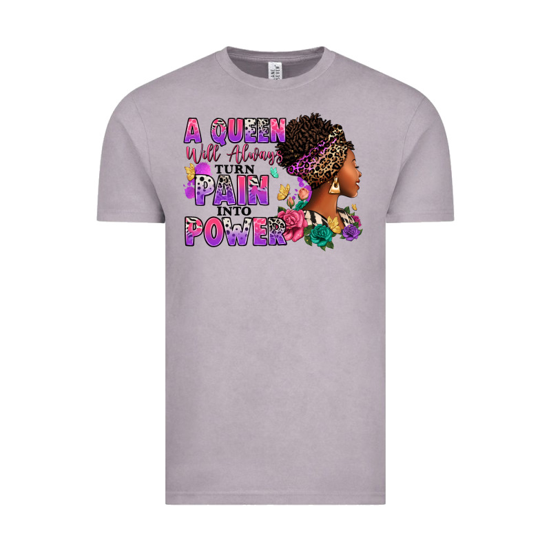 A Queen Will Always Turn Pain Into Power Vintage Tee by RanaPortraitStore | Teevron