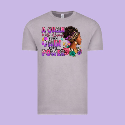 Vintage Tee A queen will always turn pain into power