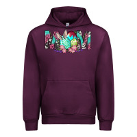Mauve Wine Western Mom With Easter Urban Hoodie - BundleAndBundleShop