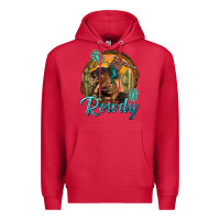 Cardinal western rowdy Premium Hoodie - NancyCooperArtShop