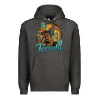 Charcoal Heather western rowdy Premium Hoodie - NancyCooperArtShop