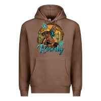 Chestnut western rowdy Premium Hoodie - NancyCooperArtShop