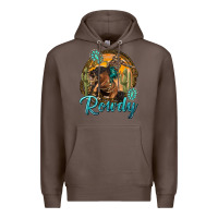 Coffee western rowdy Premium Hoodie - NancyCooperArtShop