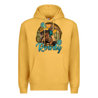 Mustard western rowdy Premium Hoodie - NancyCooperArtShop