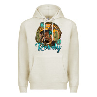 Oatmeal Heather western rowdy Premium Hoodie - NancyCooperArtShop