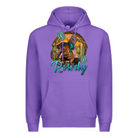 Purple western rowdy Premium Hoodie - NancyCooperArtShop