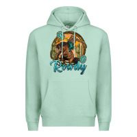 Seafoam western rowdy Premium Hoodie - NancyCooperArtShop
