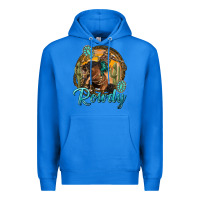 True Royal western rowdy Premium Hoodie - NancyCooperArtShop