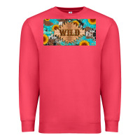 Cardinal western wild and sunflower leopard turquoise cowhide licanse plate Premium Sweatshirt - Artiststas
