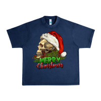 Navy Merry Christmas Urban Heavy Tee - RanaPortraitStore