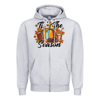 Heather Grey tis is season Zipper Hoodie - RacoonDesign