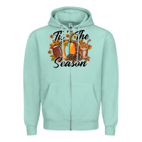 Seafoam tis is season Zipper Hoodie - RacoonDesign