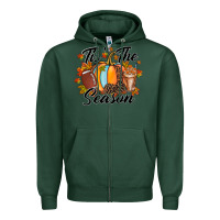 Sports Green tis is season Zipper Hoodie - RacoonDesign