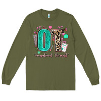 Army Green ot occupational therapist Long Sleeve Tee - AdoDesignShop