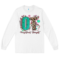 White ot occupational therapist Long Sleeve Tee - AdoDesignShop
