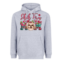 Heather Grey shih tzu mom Heavyweight Hoodie - Artiststas