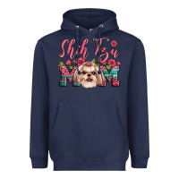 Navy shih tzu mom Heavyweight Hoodie - Artiststas
