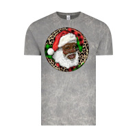 Cloud Rock Afro Santa Christmas Vintage Tee - RanaPortraitStore