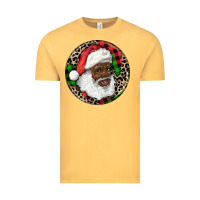 Vintage Mustard Afro Santa Christmas Vintage Tee - RanaPortraitStore