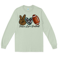 Matcha peace love football Long Sleeve Tee - RanaPortraitStore