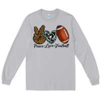 Moon Dust peace love football Long Sleeve Tee - RanaPortraitStore