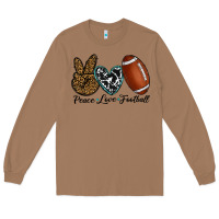 Peace Love Football Long Sleeve Tee | Teevron
