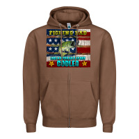 Chestnut fishing dad like a regular but cooler Zipper Hoodie - HRA Design Shop