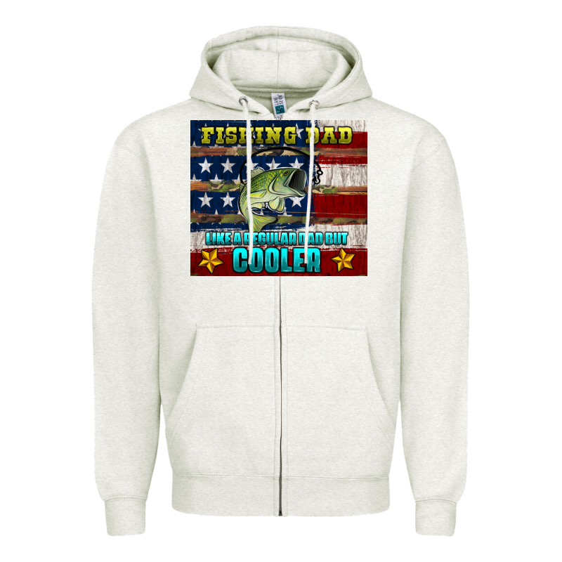 Fishing Dad Like A Regular But Cooler Zipper Hoodie by HRA Design Shop | Teevron