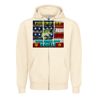 Sandshell fishing dad like a regular but cooler Zipper Hoodie - HRA Design Shop