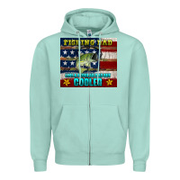 Seafoam fishing dad like a regular but cooler Zipper Hoodie - HRA Design Shop