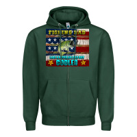 Sports Green fishing dad like a regular but cooler Zipper Hoodie - HRA Design Shop