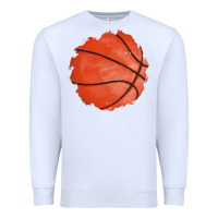 White basketball patch Premium Sweatshirt - AdoDesignShop