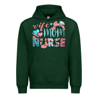 Forest Green Wife Mom Nurse Urban Hoodie - BundleAndBundleShop