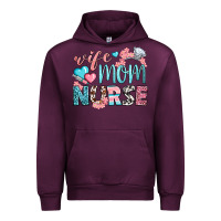 Mauve Wine Wife Mom Nurse Urban Hoodie - BundleAndBundleShop