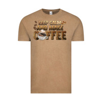 Vintage Coffee keep calm and make coffee Vintage Tee - BarkalooDesign