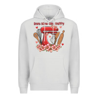 Dove Grey bake same one happy Premium Hoodie - MaliasSmallBusiness