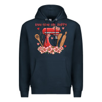 Navy bake same one happy Premium Hoodie - MaliasSmallBusiness