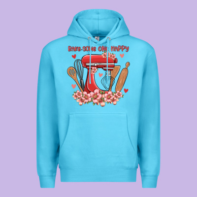 Bake Same One Happy Premium Hoodie Designed By Maliassmallbusiness