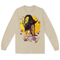 Mushroom Be Witchy Black Witch Long Sleeve Tee - texasbilliewilder