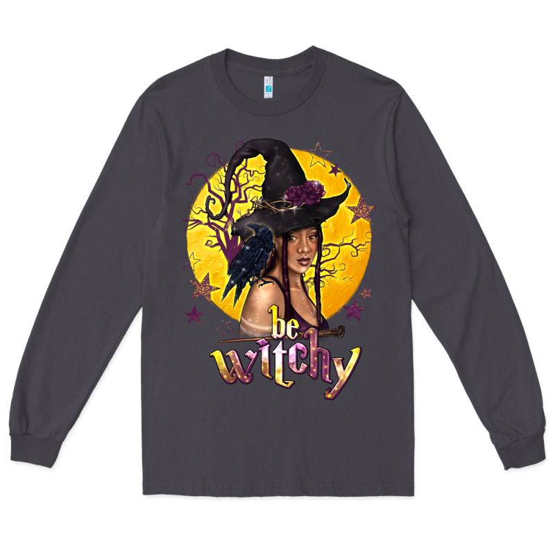 Be Witchy Black Witch Long Sleeve Tee by texasbilliewilder | Teevron