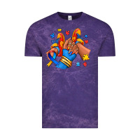 Cloud Purple Autism afro girl sneakers Vintage Tee - RanaPortraitStore