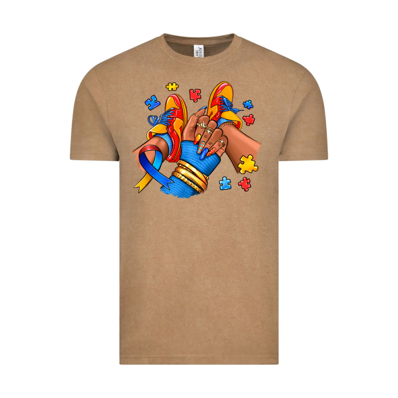 Autism Afro Girl Sneakers Vintage Tee by RanaPortraitStore | Teevron