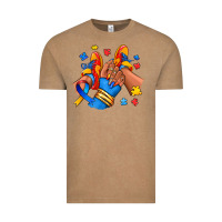 Vintage Coffee Autism afro girl sneakers Vintage Tee - RanaPortraitStore
