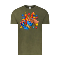 Vintage Olive Autism afro girl sneakers Vintage Tee - RanaPortraitStore