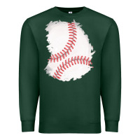 Sports Green baseball patch Premium Sweatshirt - AdoDesignShop