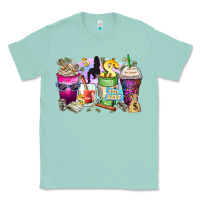 Seafoam boss babe coffee cups Classic Tee - Zillion Design Studio