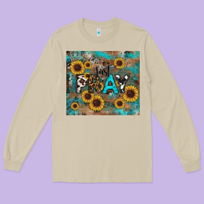 Just Pray Tumbler Long Sleeve Tee Designed By Ranaportraitstore