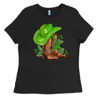 Black green  cowgirl and roses Ladies Tee - AdoDesignShop