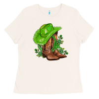 Bone green  cowgirl and roses Ladies Tee - AdoDesignShop